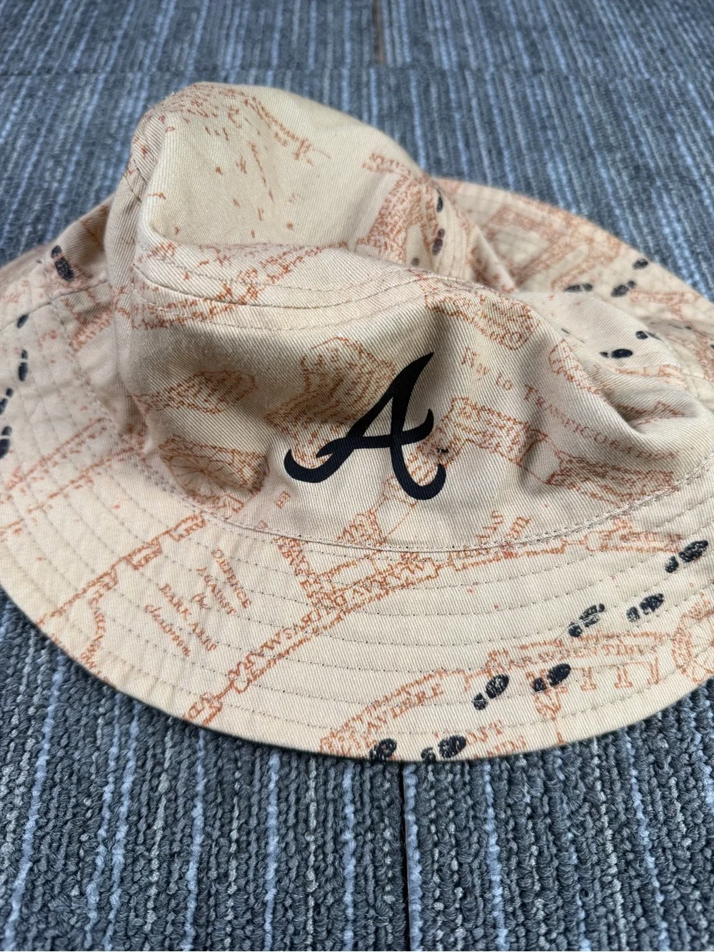 Atlanta Braves/Harry Potter Collab Marauder’s Map Reversible Bucket Hat